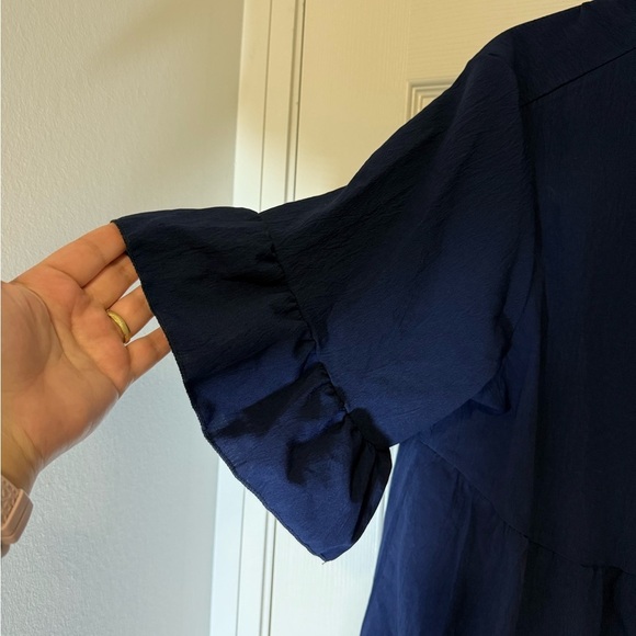 4/$20 SHEIN Curve ruffle sleeve flounced babydoll tiered flowy dress- size XL - Picture 6 of 9